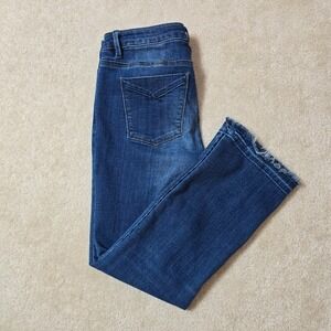 Unpublished High-Rise Crop Jeans‎ W/ Raw Hem – Size 28